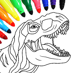 ਪ੍ਰਤੀਕ ਦਾ ਚਿੱਤਰ Dino Coloring Game