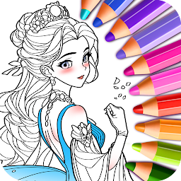 Icon image Princess Game Fantasy Coloring