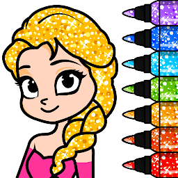 Hình ảnh biểu tượng của Princess Coloring Book Games