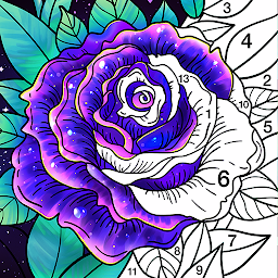 Icon image Coloring Book: Color by Number